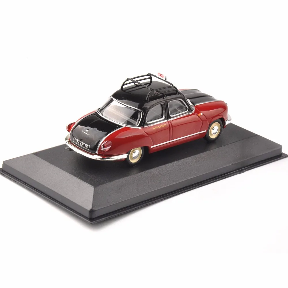Дешевые детские 1/43 литые игрушки IXO красный такси модель Panhard Dyna Z (Париж 1953)