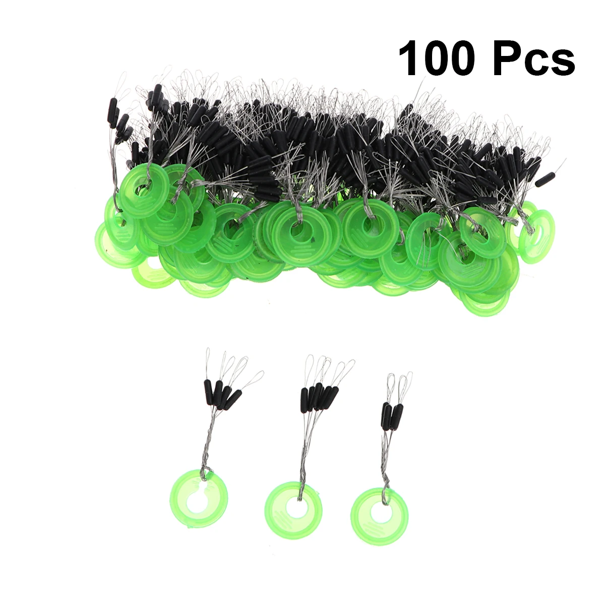 Круглая форма поплавок для рыбалки черные резиновые пробки Бусины Размер M