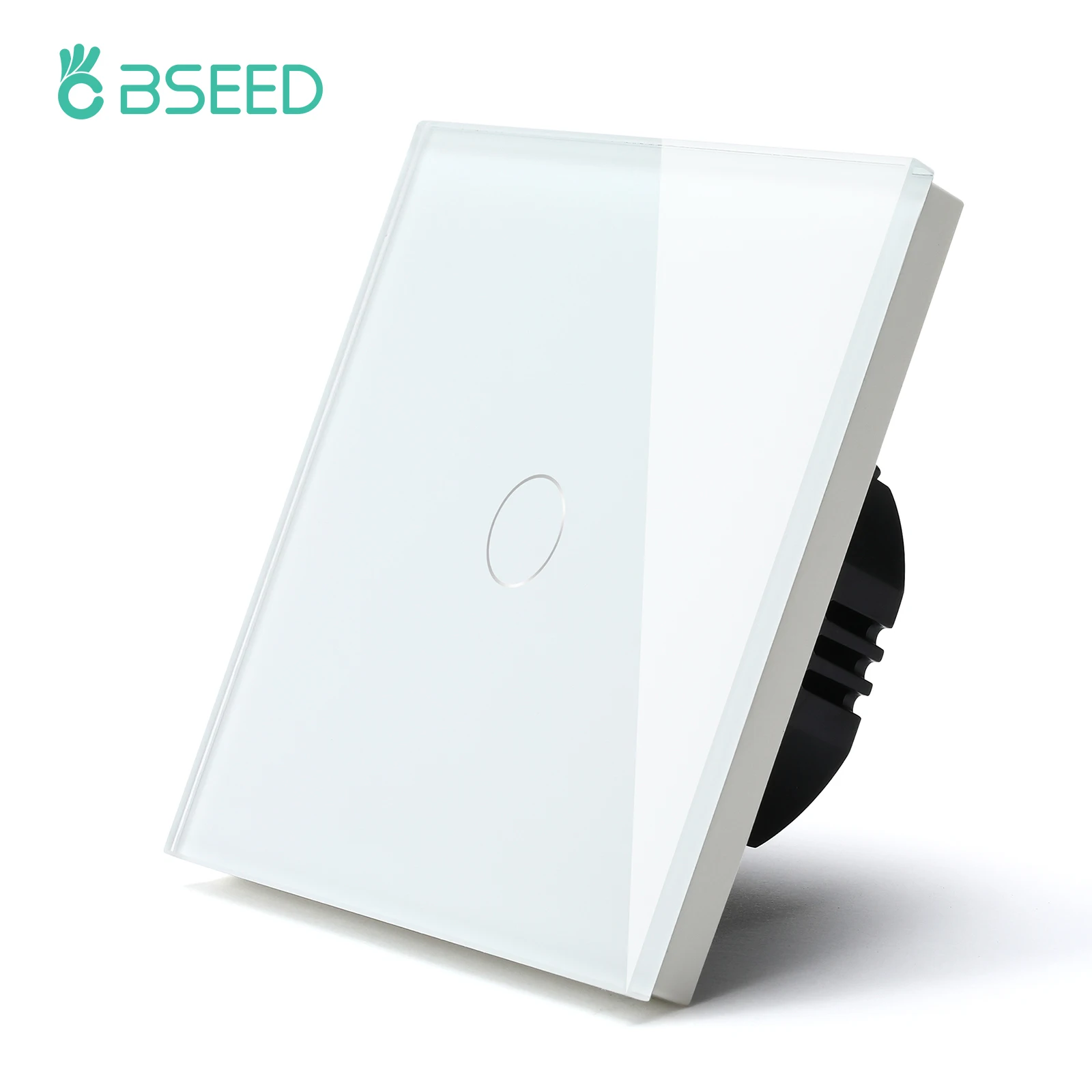 BSEED 1/2/3Gang Touch Light Switches Glass Panel Wall Touch Screen Switch White Home Led Power Switches Blue Backlight