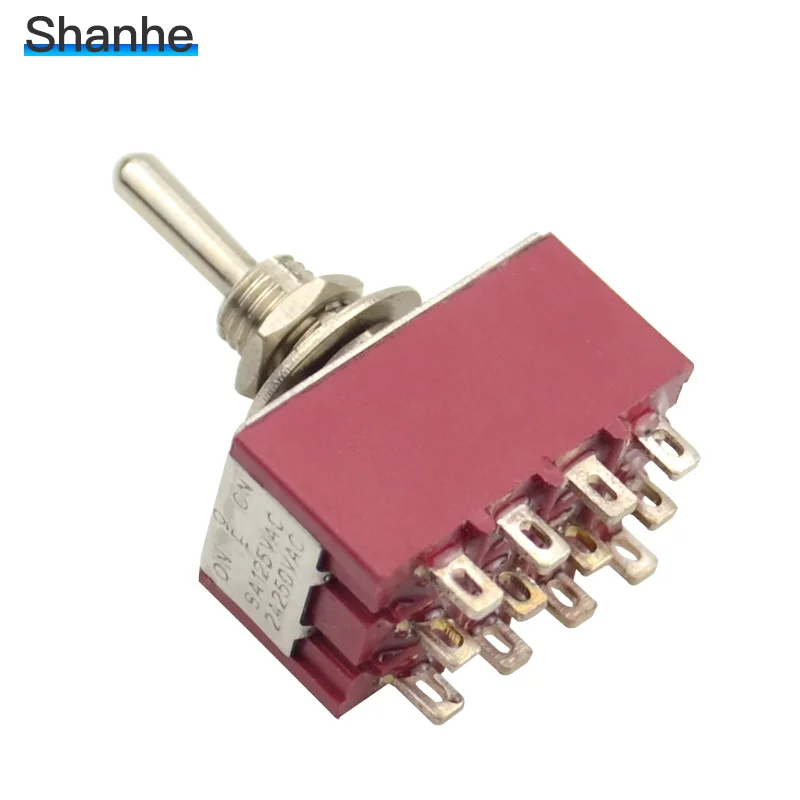 6 мм 3pin 6pin 9pin 12pin миниатюрный тумблер фиксированная фиксация ВКЛ./вкл.-ВЫКЛ.-вкл