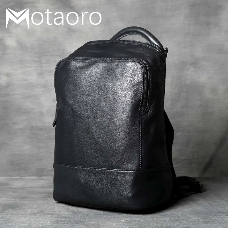 Мужской Дорожный рюкзак с защитой от кражи сумка через плечо из натуральной кожи