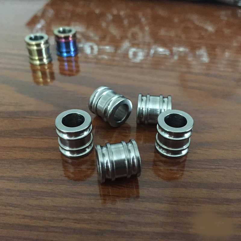 1 шт. титановые барабанные бусы на шнурок Паракорд шнур бусина нож инструмент EDC