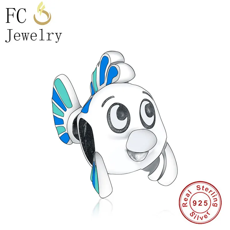 FCJ1227 FC ювелирные изделия подходят Pandora талисманы браслет 925 пробы Серебро Многоцветный лист циркония Кристалл бисера для женщин делая Berloque - Цвет: FCJ1227
