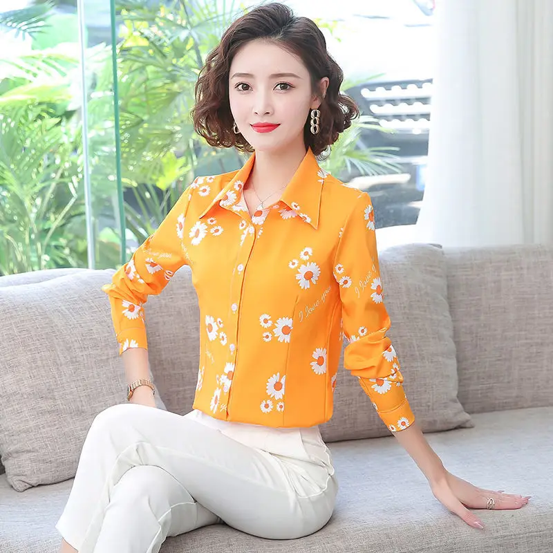 

Korean Women Shirts Women Long Sleeve Button Up Shirt Office Lady White Shirt Loose Womens Tops and Blouses Camisas Mujer