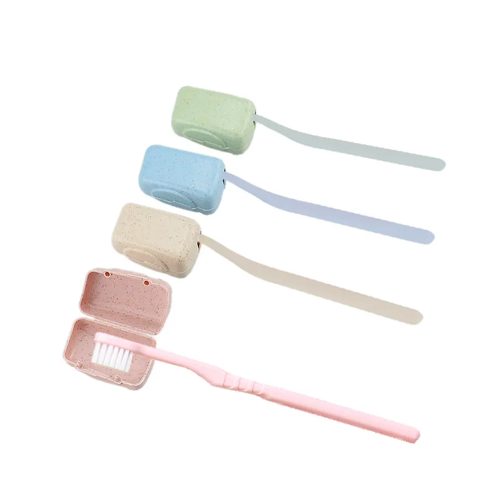 4 шт. маленькая дорожная Защитная крышка|Держатели для зубных щеток и пасты| |