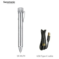 saramonic sr mlp4 multi functional stainless steel pen with voice recorder and flashlight 8gb internal storage usb connector