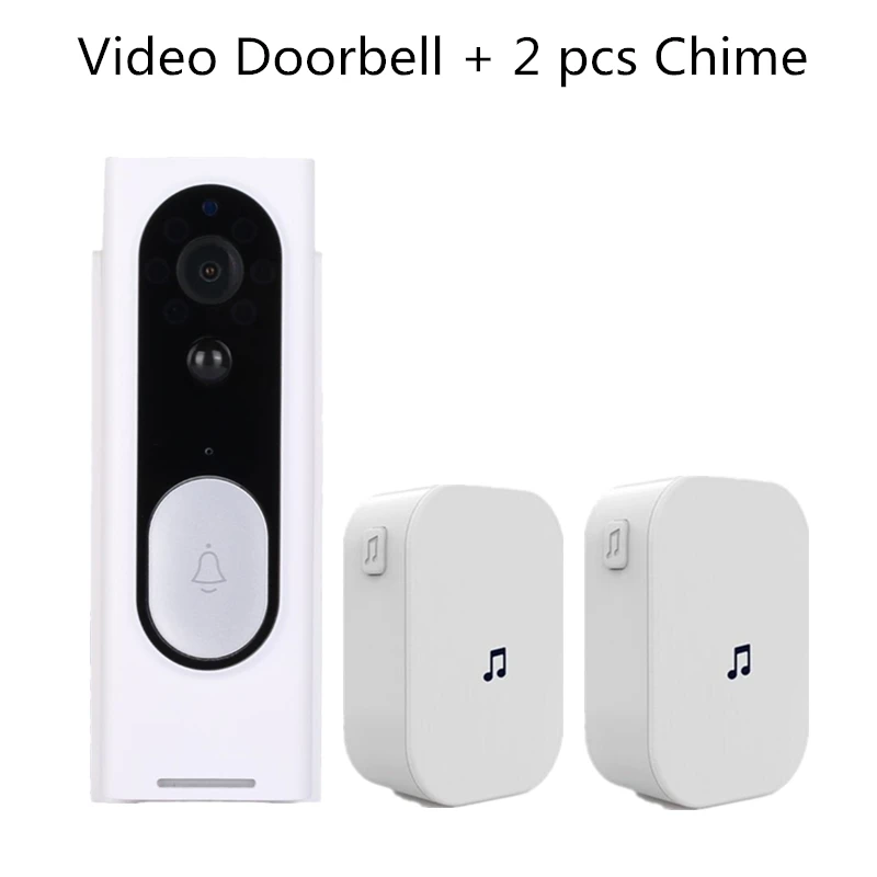 Option 11 Vikewe видео дверной звонок 1080p HD ночного видения беспроводной WiFi безопасности домашний монитор домофон умный телефон Видимый дверной Звонок камера - Название цвета: Option 11