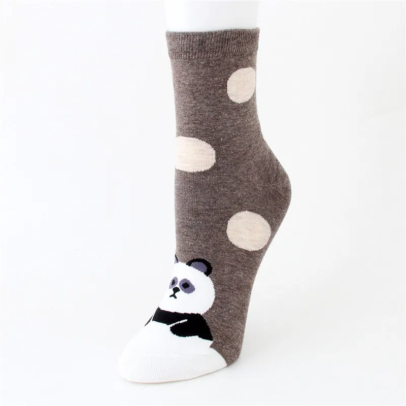 Kawaii Women Animal Cotton Socks Autumn-Winter Simple Lovely Female Ladies Cartoon Sweet Patterned Casual Funny Socks
