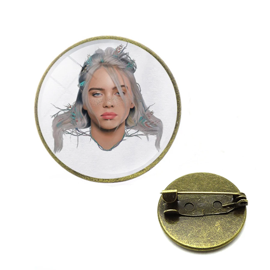 Новинка броши с логотипом певицы Билли эйлиш злодей не улыбайся мне популярная