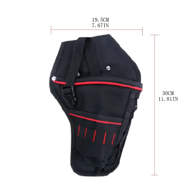 

Waterproof Drill Holster with Waist Belt Storage Bag for Driver Screw Bit Wrench