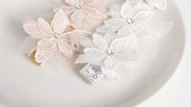 Повязка на голову с лепестками для девочек повязка блестящими серебряными