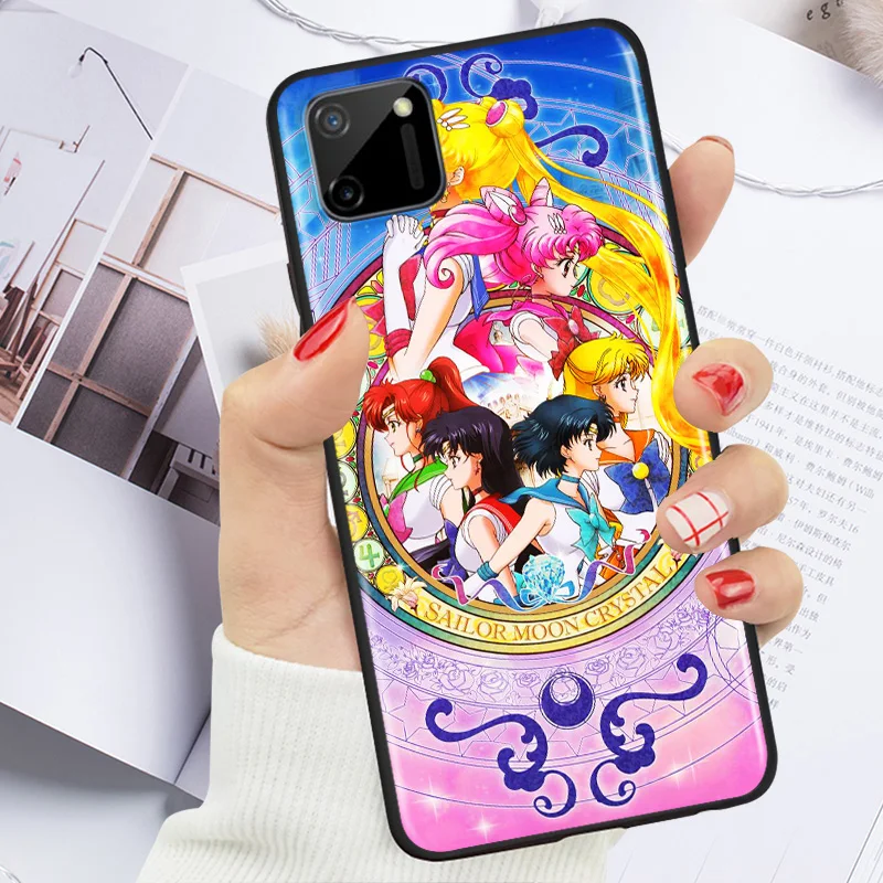 

Lovely Anime Sailor Moon For OPPO Realme 7i C17 7 6 6S 6i 5 5S 5i 3 3i 2 Narzo 10 20 Pro Global 5G Phone Case