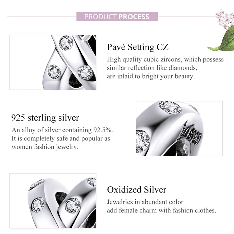 

Authentic Dazzling CZ Double Layers Cross Charm for Original 2021 NEW Sterling Silver 925 Snake Bracelet Bangle DIY Jewelry