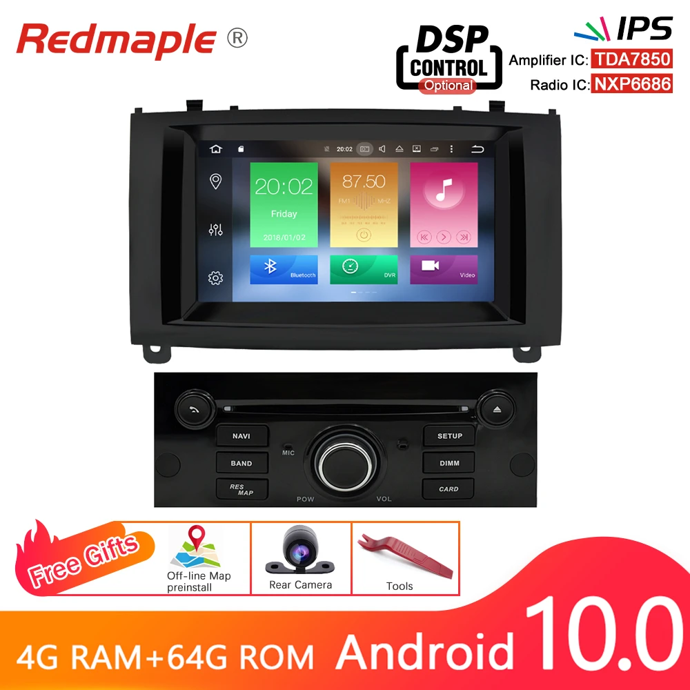 Автомобильный DVD плеер мультимедийная стерео система на Android 10 0 с 7 &quotэкраном GPS Wi