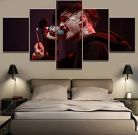 5 pieces hd printing lil peep music art canvas painting wall modular figure poster pictures modern home living room decoration