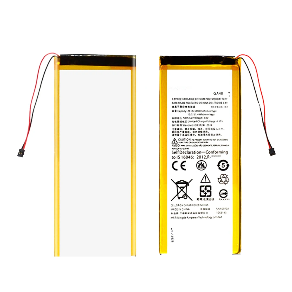 100% новый аккумулятор GA40 для Motorola Moto G4 G4Plus XT1625 XT1622 XT1624 XT1644 XT1643 SNN5970A 2810/3000 мАч