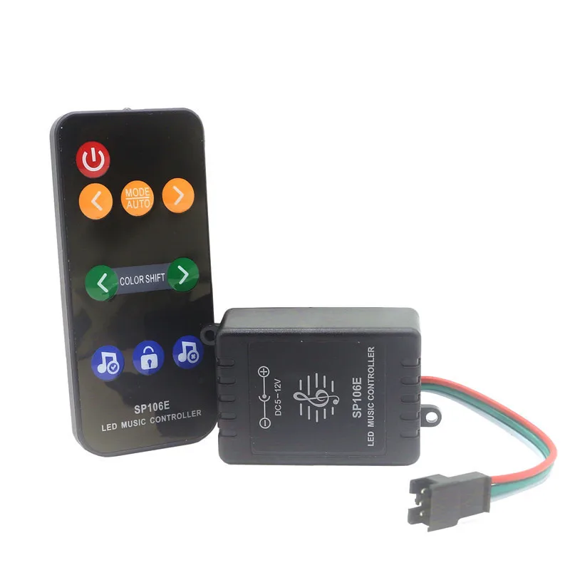 SP106E SP105E SP106E SP107E SP108E SP501E SP110E светодиодный WiFi Bluetooth музыкальный пульт управления, iOS Android App беспроводной пульт дистанционного управления DC5V~ 24V - Цвет: SP106E