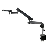 adjustable direction articulating arm pillar clamp holder bracket 76mm stand for stereo trinocular binocular microscope