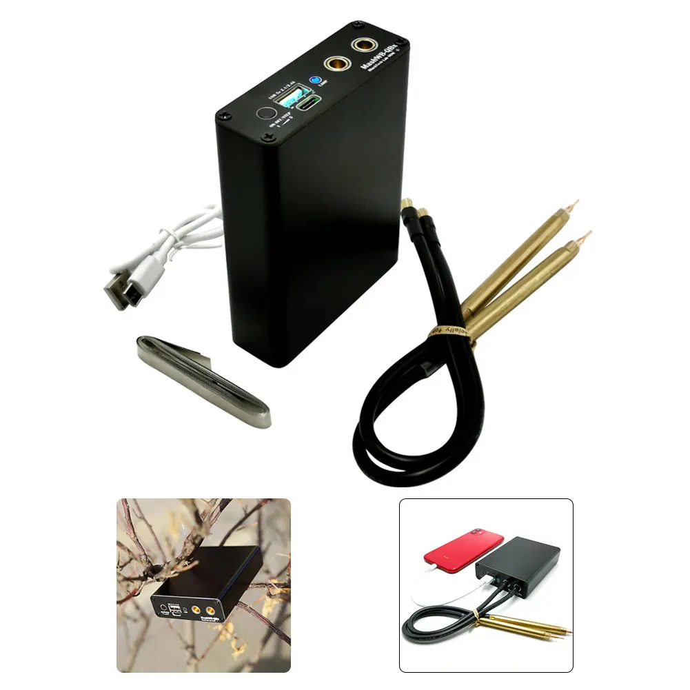 

Spot Welder Kit Mini Spot Welding Machine DIY Portable Handheld Desktop Spot Welder with Quick-Release Pens Spot Welding Machine