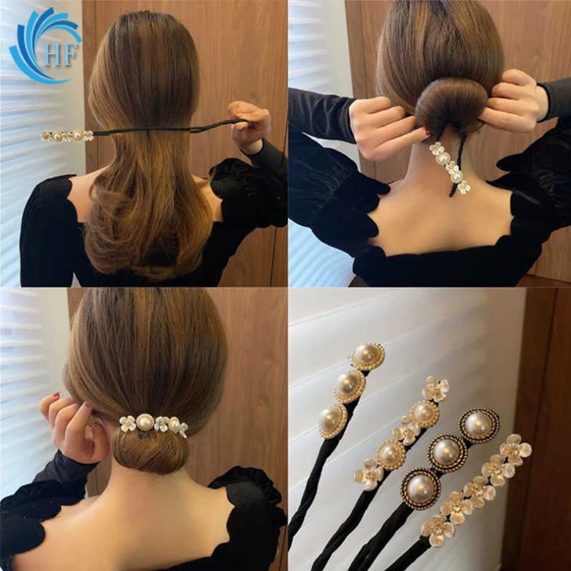 

Заколка для волос женская, в стиле ретро, жемчуг в виде лепестка