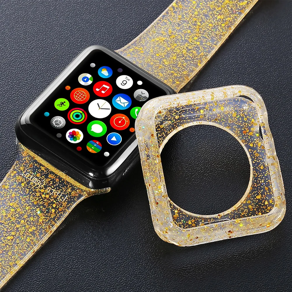 Ремешок для Apple Watch 42(38) мм сменный Браслет с блестками Series 3 2 1|Ремешки часов| |