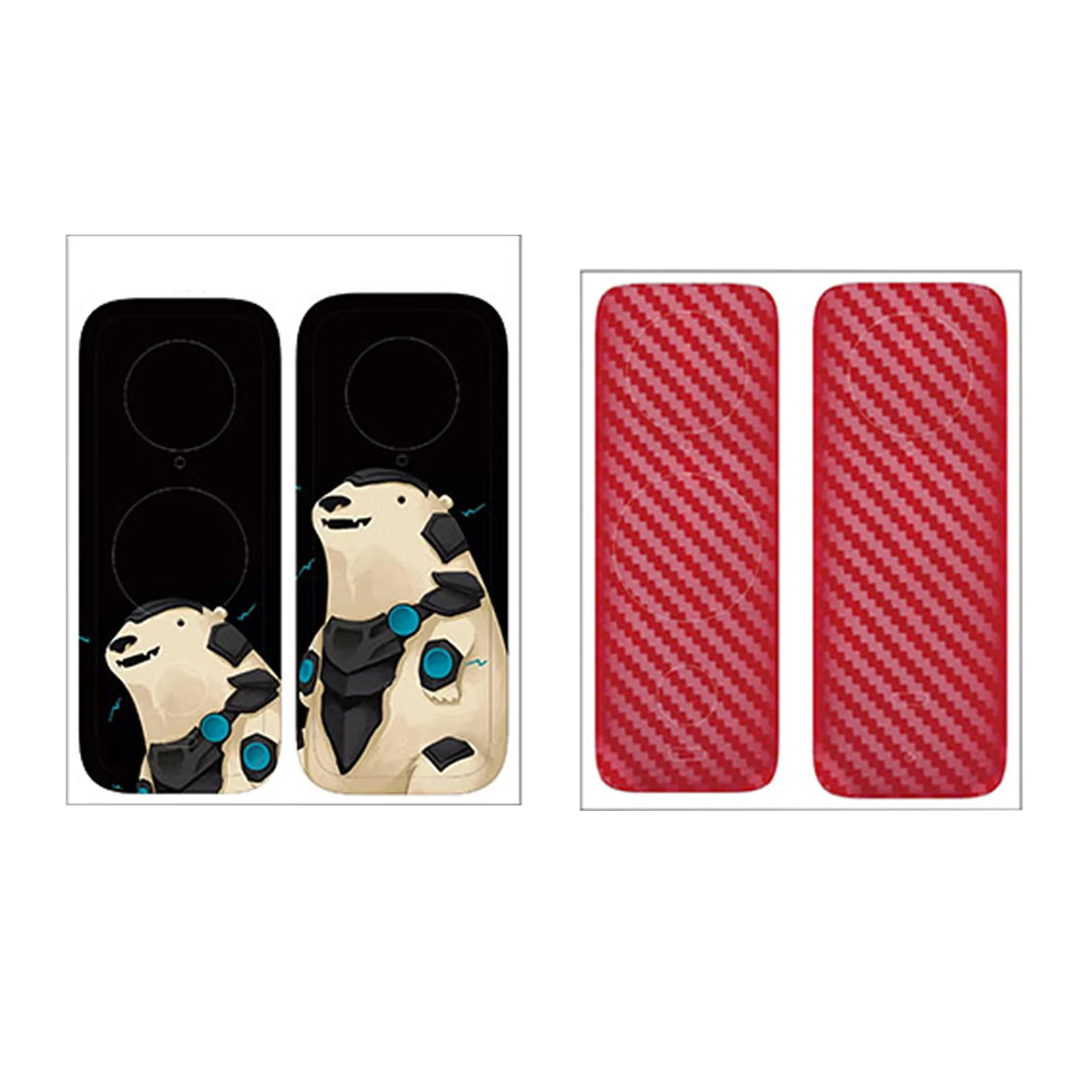 

2 Set PVC Stickers Decals Front Rear Skin Waterproof Dustproof Full Wrap Protective Film Scratch Proof DIY For Insta360 One X2