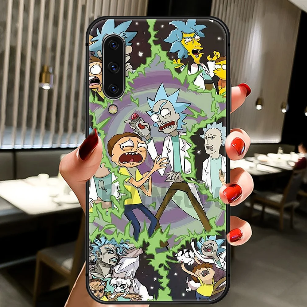 

Cartoon Cute Ricks and Mortys Phone Case Cover For Samsung Galaxy A10 A20 A30 E A40 A50 A51 A70 A71 J 5 6 7 8 S black Cover