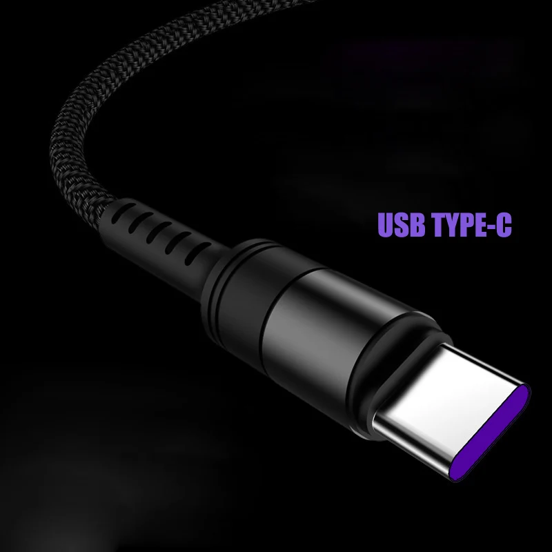 Supercharge usb type C кабель для huawei P30 P20 Lite Xiaomi Mi 9 Quick Charge 3,0 usb type C зарядный кабель для samsung S8 S10 9