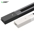 DBF2 шт.лот 0,5 м черныйбелый Алюминиевый рельс прямой L поперечный соединитель для 2 проводных дорожек Светодиодный прожектор рельсы