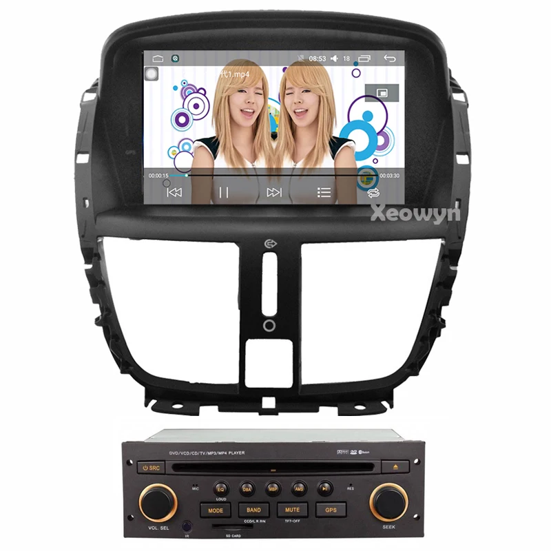 7 &quotAndroid 10 Автомобильный DVD стерео для peugeot 207 2007 2014 авто радио GPS Навигация Аудио
