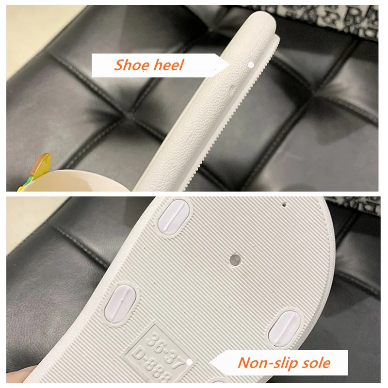

Summer Slippers for Women Girl Soft Inside Slipper Non-slip Sole Beach Home Indoor Bathroom Sandals Leisure Hotel Shower Shoe