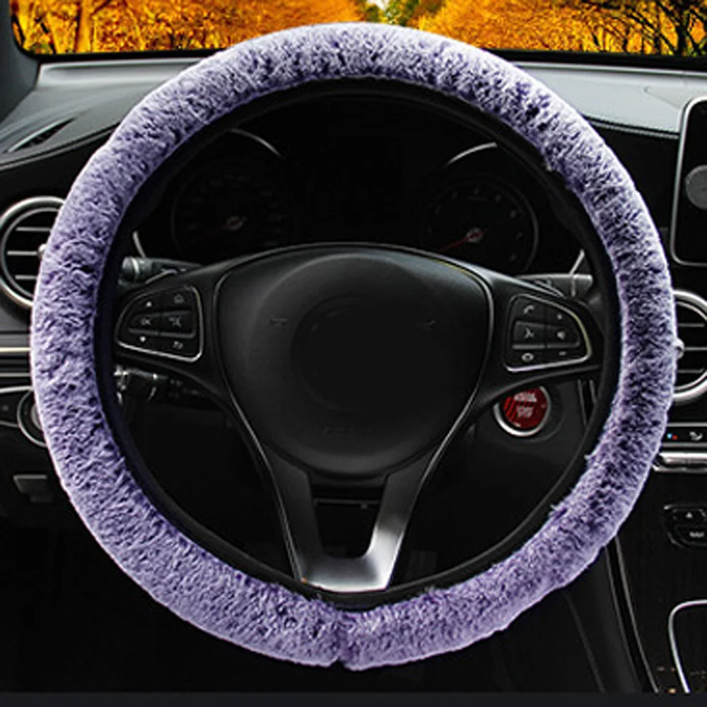 15 дюймов 38 см фиолетовый мягкий теплый искусственный мех кролика автомобиль