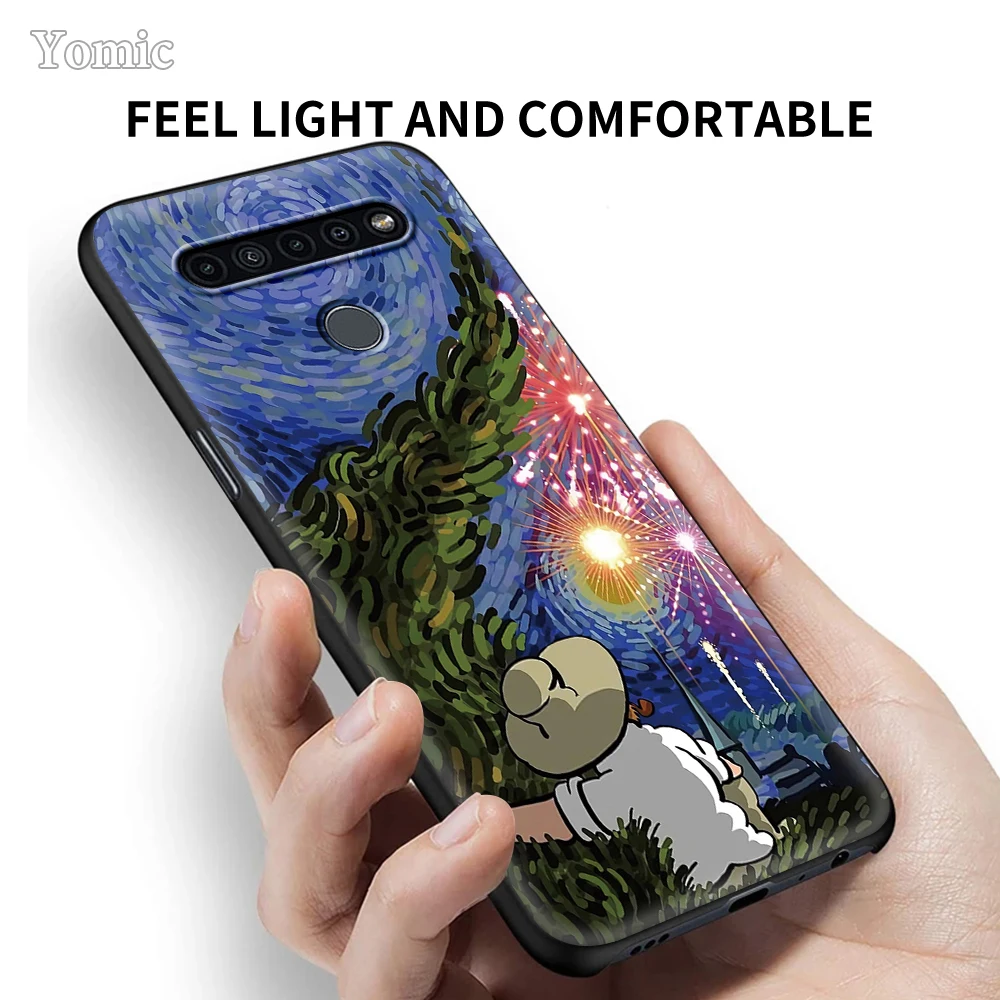 

Painting Van Gogh Art Black Case for LG K41s K61 K50 G6 K50s K40s K40 G7 G8 ThinQ Q51 K42 K52 K71 Q70 K31 K62 K51s TPU Cover