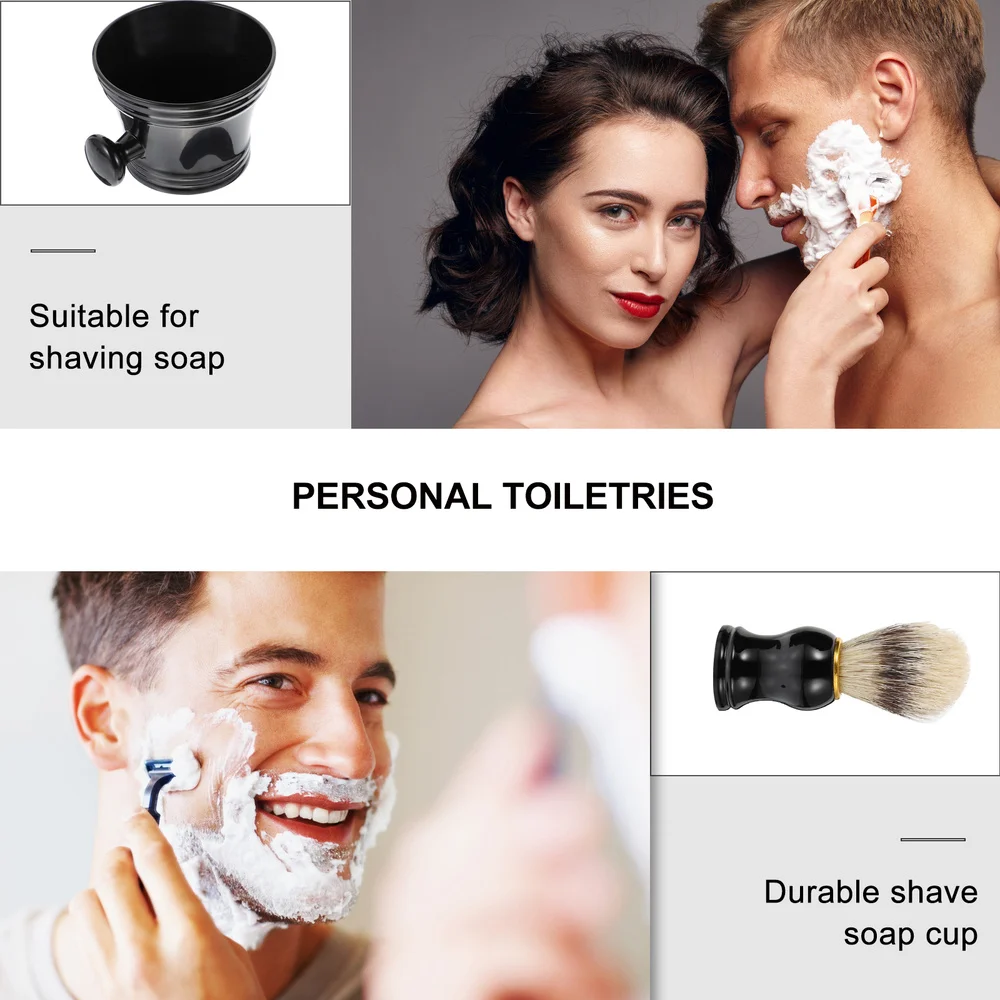 

2pcs Men Shaving Kit Grooming Shaving Brush Shaving Bowl Set for Home Travel