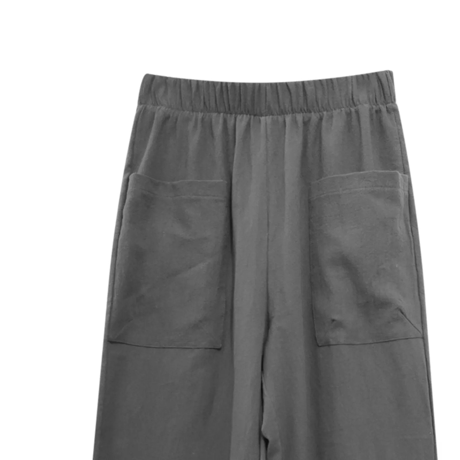 

2021 News Pants For Women Fashion Solid Color Summer Casual Loose Wide Leg Pants Trousers Women