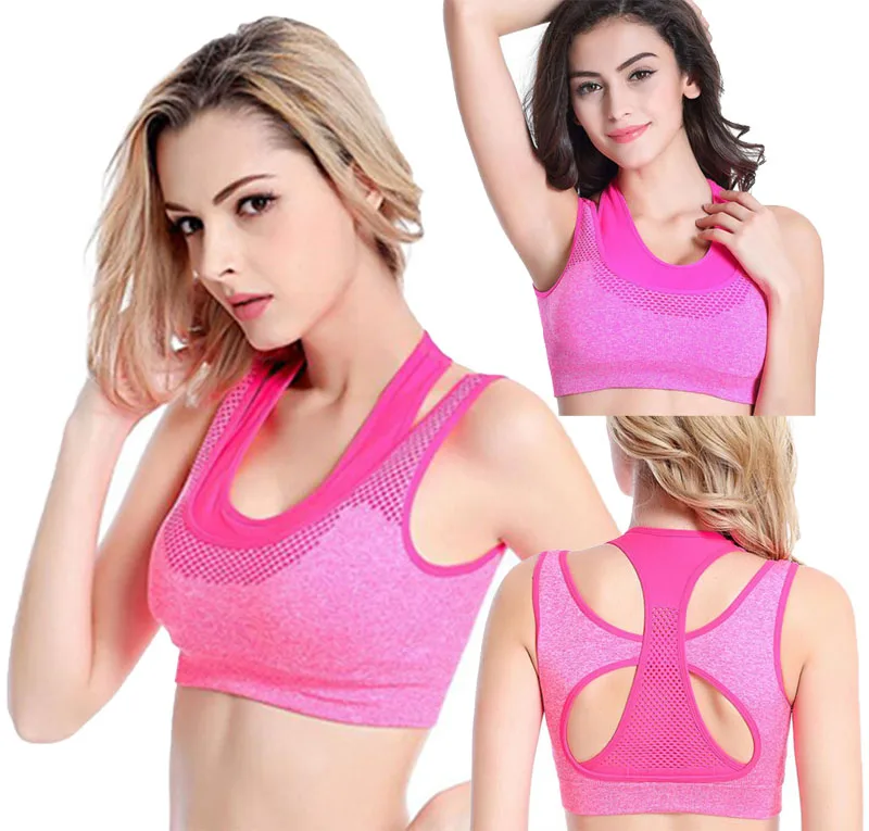 Женские спортивные бюстгальтеры Racerback Мягкие Бесшовные высокоэффективные для