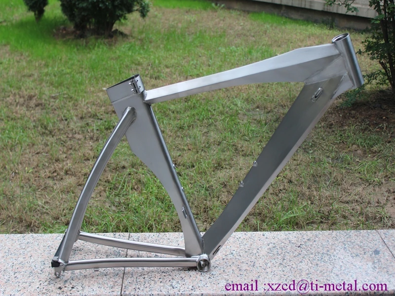 titanium TT bicycle frame with normal head tube and breeze dropouts BSA thread BB shell | Спорт и развлечения