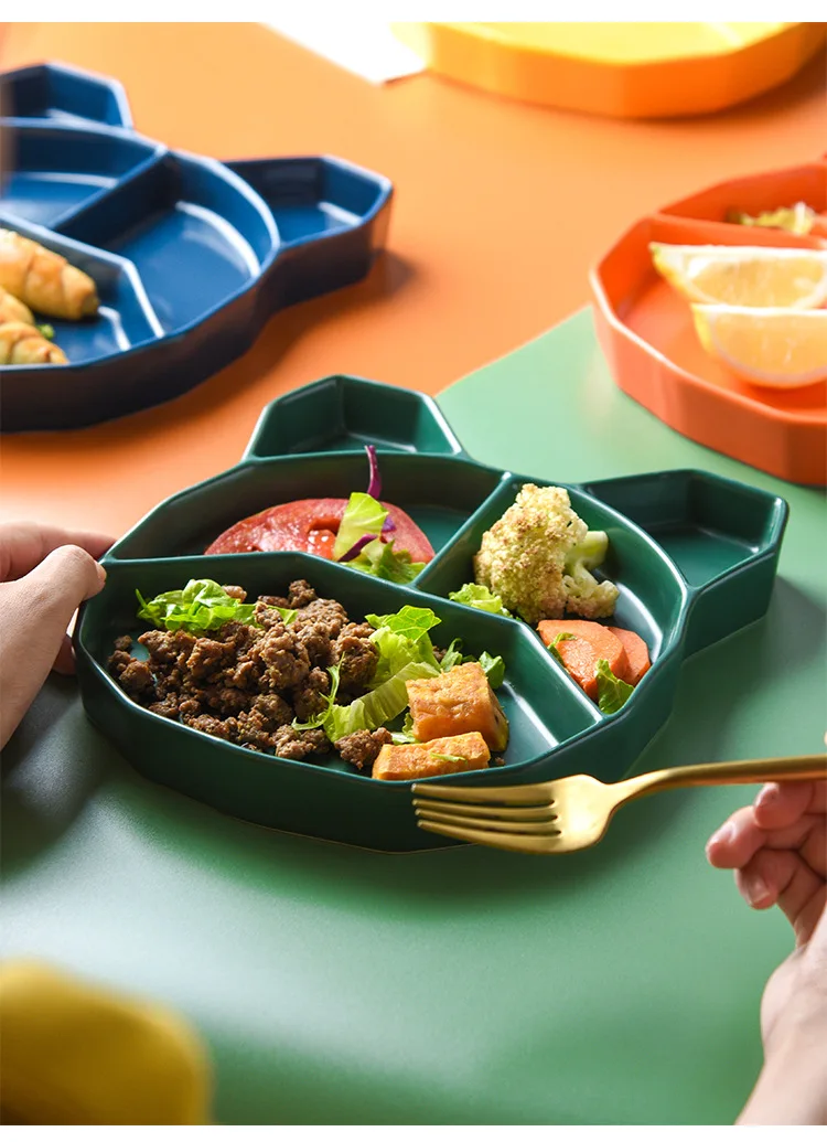

Cartoon ceramic plate home children's personalized plate salad fruit plate dessert dinner set plates and dishes
