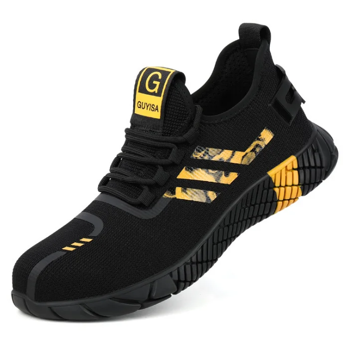 

Fashion Safety Shoes Men Steel Toe Shoes Anti-puncture Work Sneakers Indestructible Work Sefety Boots Male Shoes Work Boots