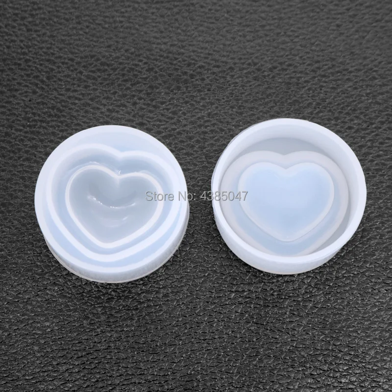 Love Heart Home двойная форма из кристаллов в форме сердца УФ-полимерные формы для