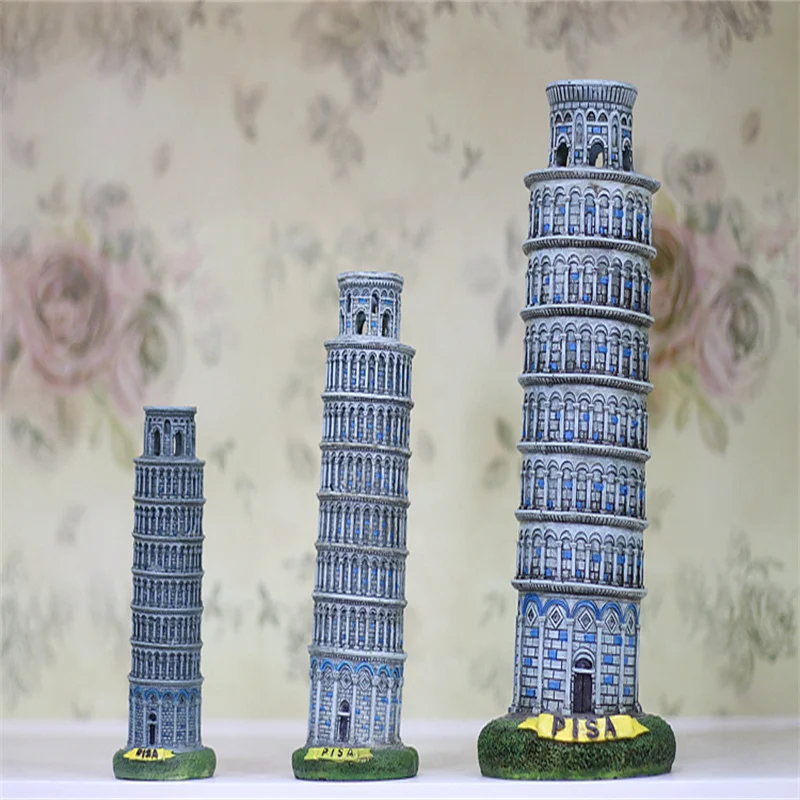

Italy Architecture Leaning Tower of Pisa Model Crafts Home Decoration Ornament European-style Home Decor Travel Souvenir
