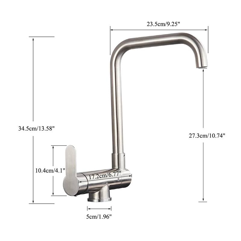 Black 360 °Folding Rotatable Kitchen Faucet Basin Hot And Cold Water Outlet Deck Installation Tap kitchen Crane | Обустройство дома