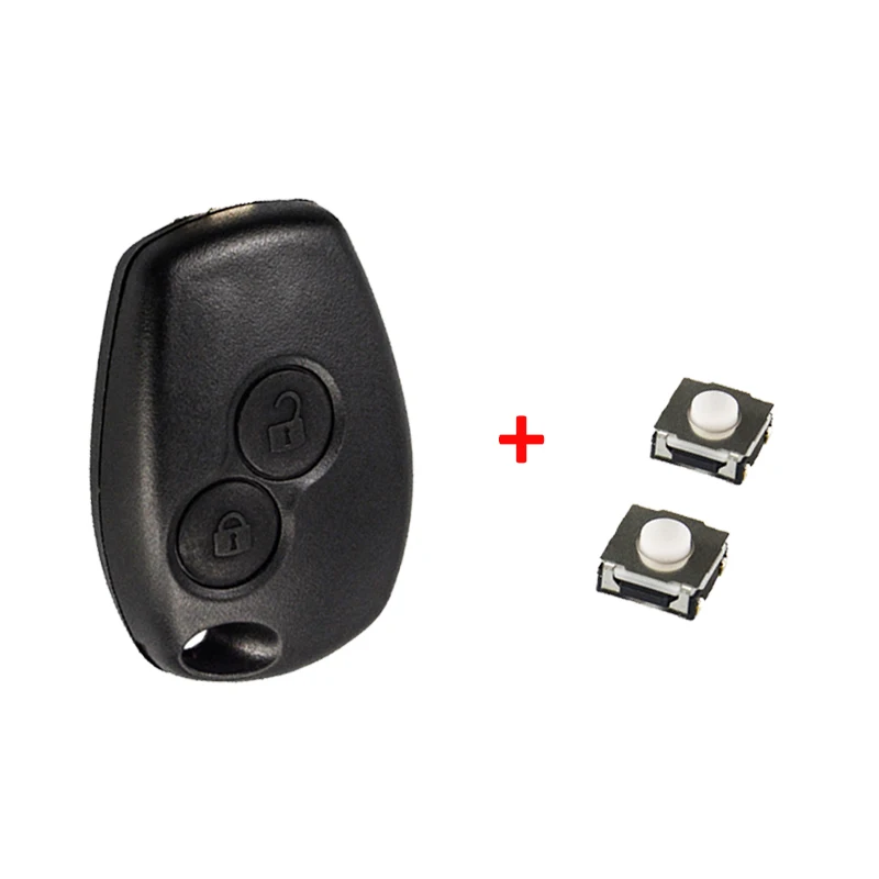 2B OkeyTech 2/3 Автомобильный ключ с кнопкой оболочки для Renault Duster Megane Clio Modus Espace Laguna Logan Sandero Fob чехол NE73 Blade - Цвет: 2B