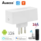 Смарт-розетка AUBESS Tuya с поддержкой Wi-Fi и голосового управления, а