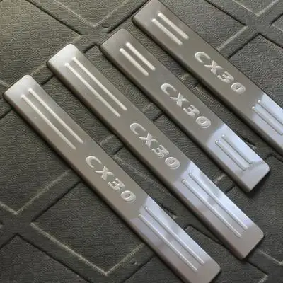 Для Mazda CX30 седан из нержавеющей стали светодиодный Крышка для двери автомобиля