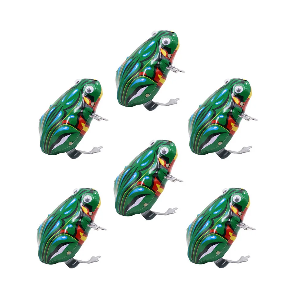 

6 шт. интересные заводные игрушки, лягушки, заводные игрушки, развивающие игрушки (зеленый)