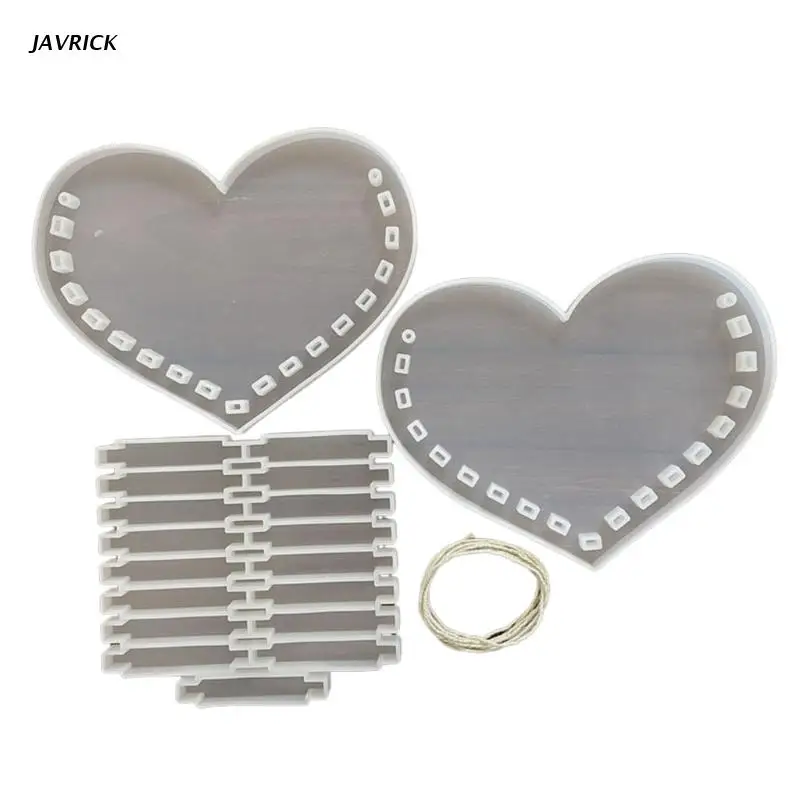 

Moon Love Heart Handbag Epoxy Resin Mold Plant Flower Hanging Basket Silicone Mould DIY Crafts Ornaments Mold