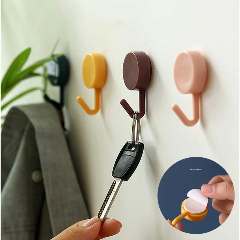 

10 шт. Бесплатная пробивая дверь без следов гвоздь небольшой крючок для одежды настенный крючок настенные крючки декоративные настенные веш...
