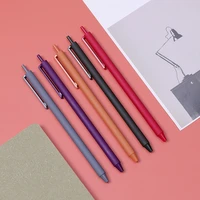 retro color korean ball point pen write press simple gel pen new school student office supplies