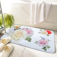 printed non slip machine washable bathroom kitchen decor rug mat welcome doormat 29 5x17 7 inch